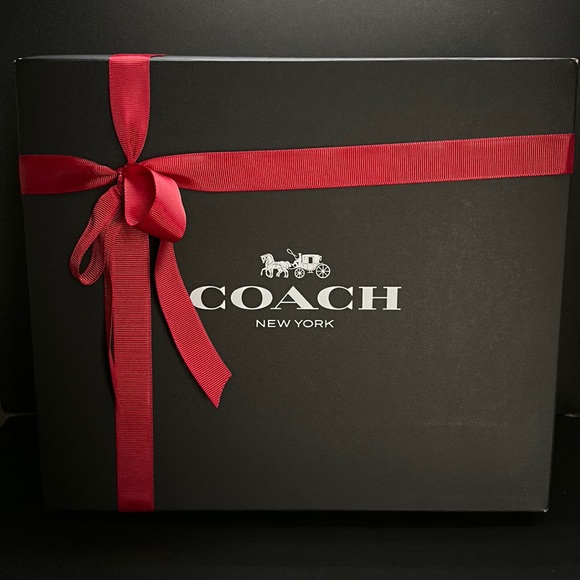 NWT Coach Rexy Runway Bag Leather Signature Canvas Dinosaur Purse Black Handle - Picture 3 of 9